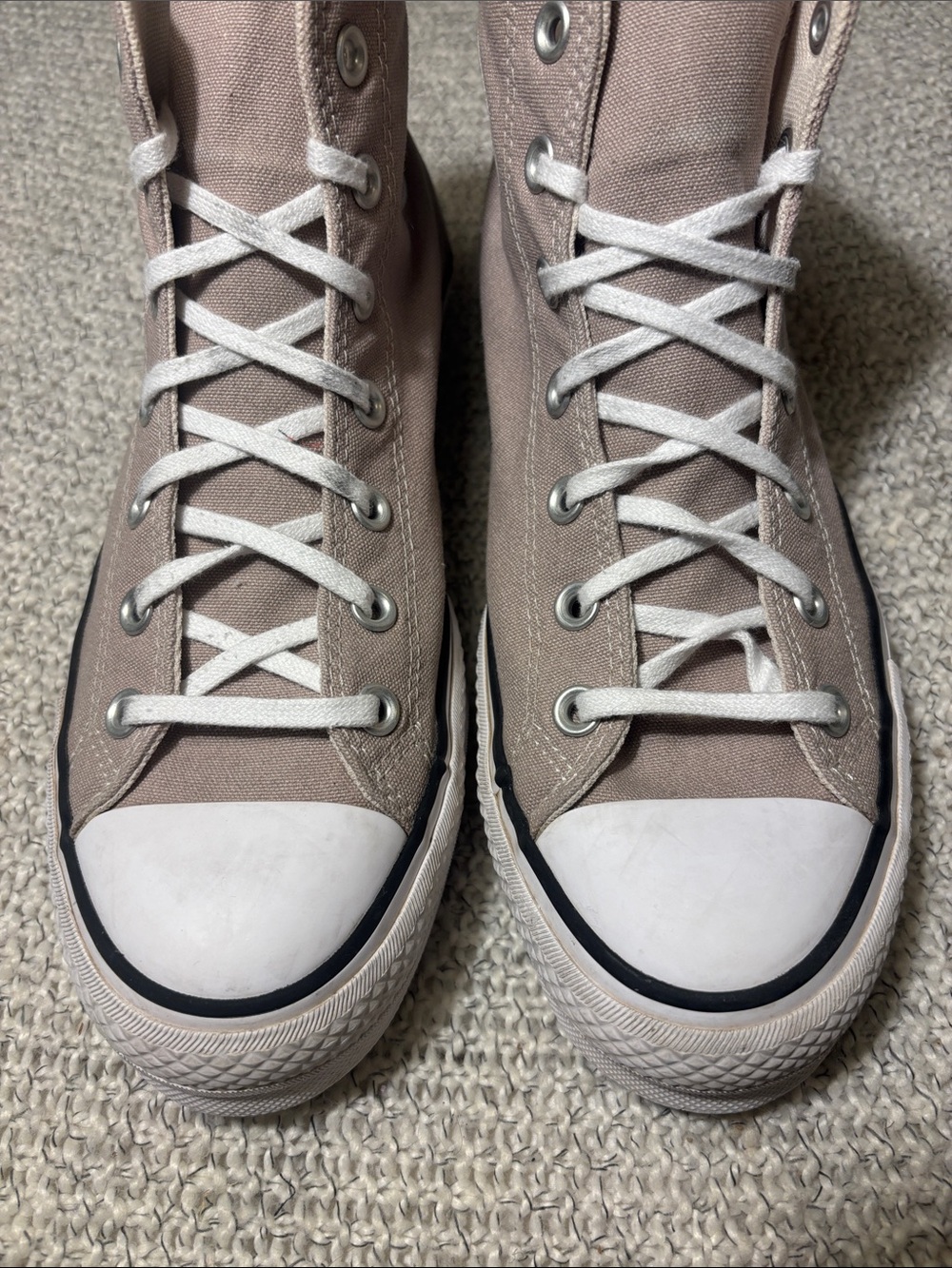 Converse Chuck Taylor All Star Lift Platform Hi Top Sneakers Wonder Stone - Picture 7 of 11